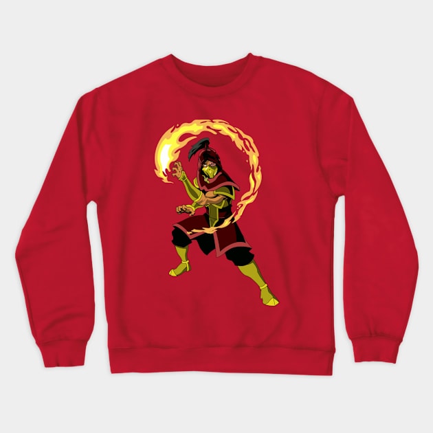 Scorpion Fire Bender Crewneck Sweatshirt by Garner Brothers